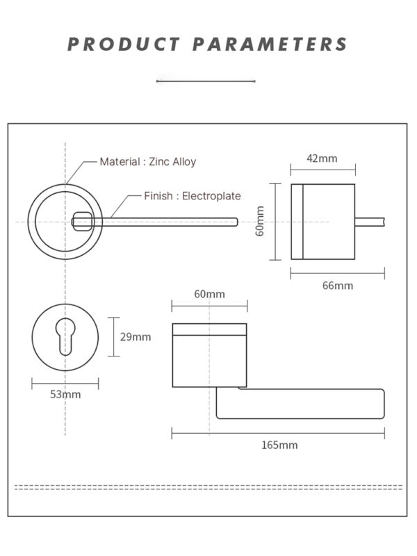 Mepull lever door handle FT 87055