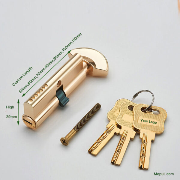 Mepull Gold Cylinder Lock 01