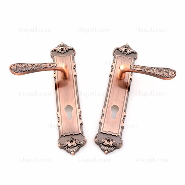 Antique Copper Plated Door Handles and Plates 8507 827 4