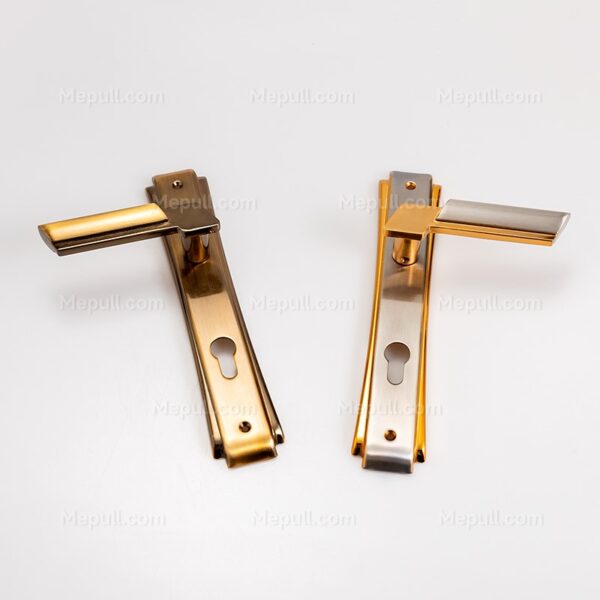 Brushed Gold Finish Color Home Door Handles 85207 7144 4