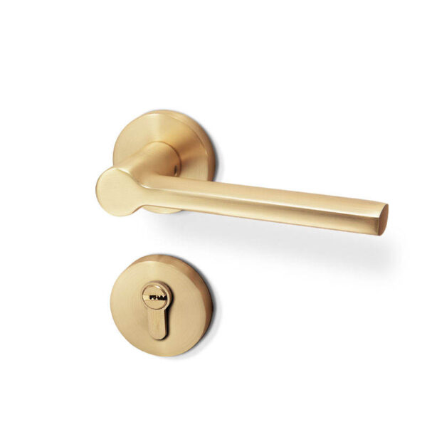 satin brass lever door handles