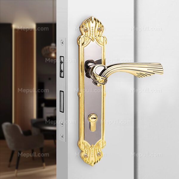 2024 Modern Aluminum Door Handles Futuristic Interior Hardware 85105 9105 2