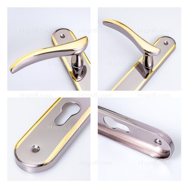 Elegantly Curved Interior Aluminum Door Handle 85204 9204 3