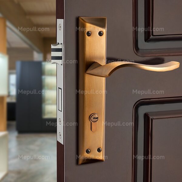 Ergonomic Wave Sculpted Folded Steel Door Handle 85635 8177 2